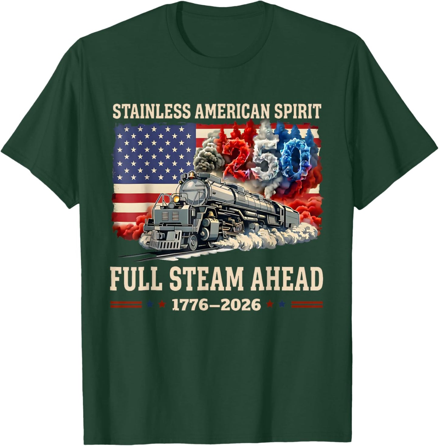 Big Boy 4014 Vintage 250 Steam Locomotive Railroad Train T-Shirt - T-Shirt | Forest