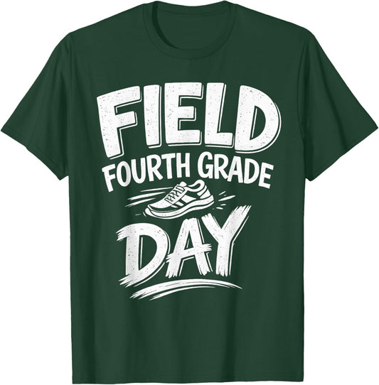 Field Day 2026 4th Fourth Grade School Teacher Purple T-Shirt - T-Shirt | Forest