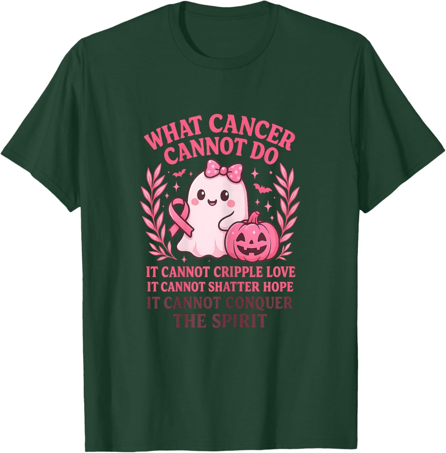 Breast Cancer Awareness Women Survivor T-Shirt - T-Shirt | Forest