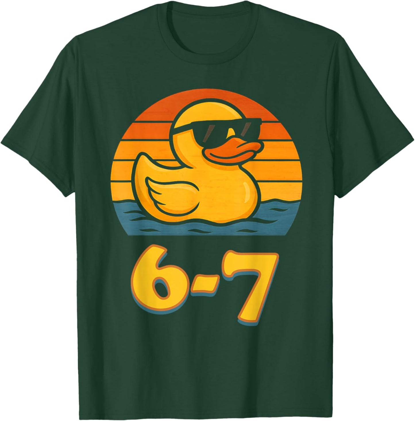 67 Rubber Duck Funny Duckie Six Seven Meme 6-7 Toddler Boys T-Shirt - T-Shirt | Forest