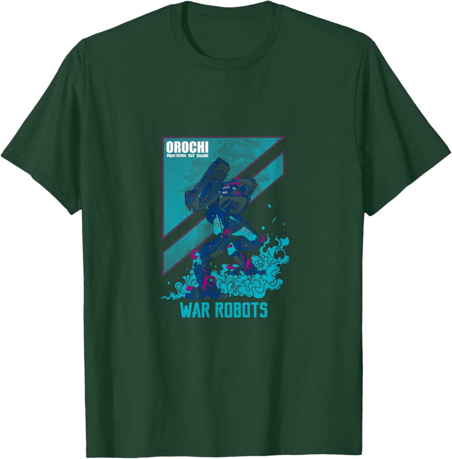 War Robots Orochi - Black, -Adults, Short Sleeve, , Cotton, Polyester, Small T-Shirt - T-Shirt | Forest