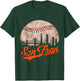 Vintage Distressed San Francisco California, Baseball Lovers T-Shirt - T-Shirt | Forest