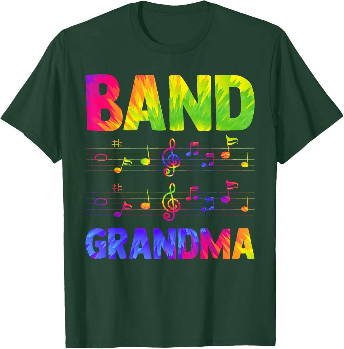 Band Grandma Marching Band Grandma Marching Band Grandmother T-Shirt - T-Shirt | Forest
