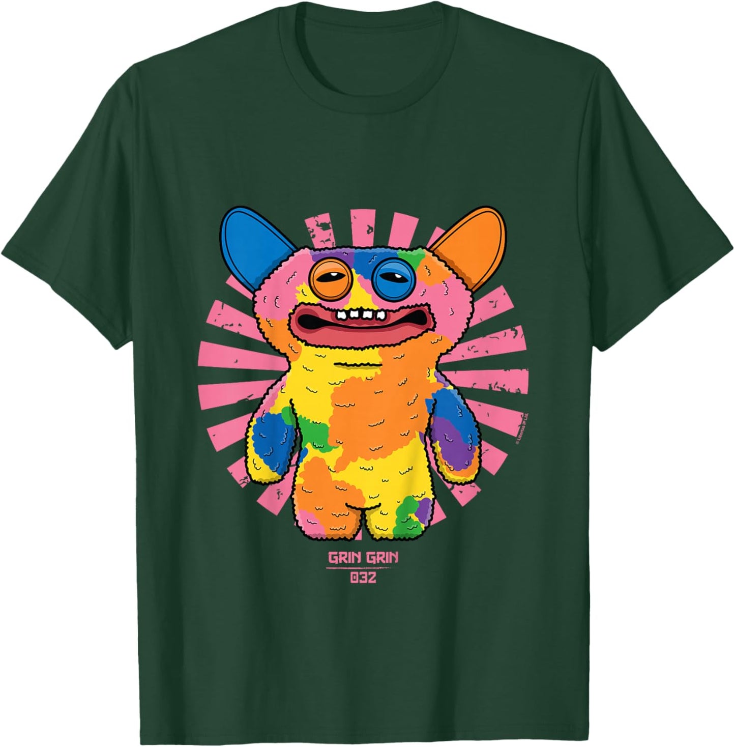 Fuggler Grin Grin Snuggler Retro Japanese Text Kids T-Shirt - T-Shirt | Forest
