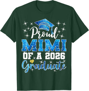 Super Proud Mimi of 2026 Graduate Senior Graduation Family T-Shirt - T-Shirt | Forest