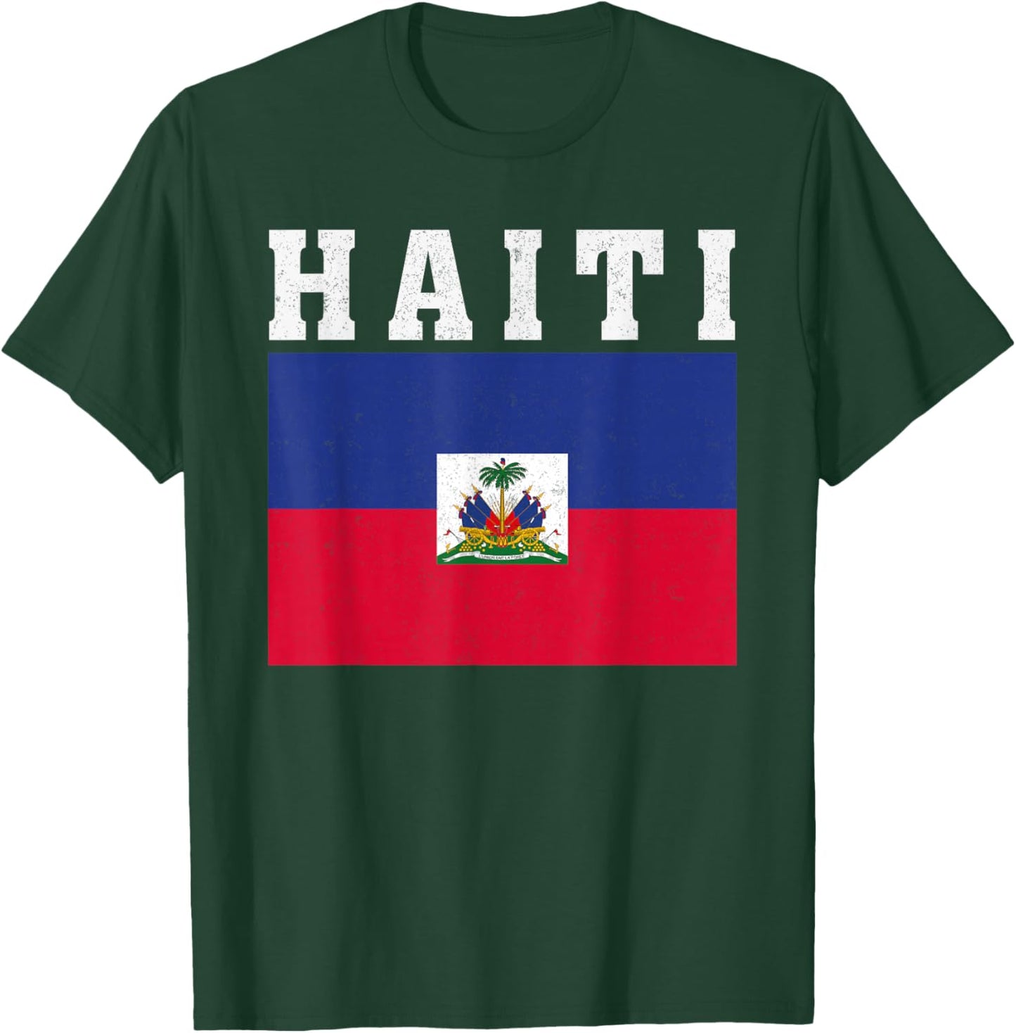 Haiti Flag Patriotic National Roots Souvenir T-Shirt - T-Shirt | Forest