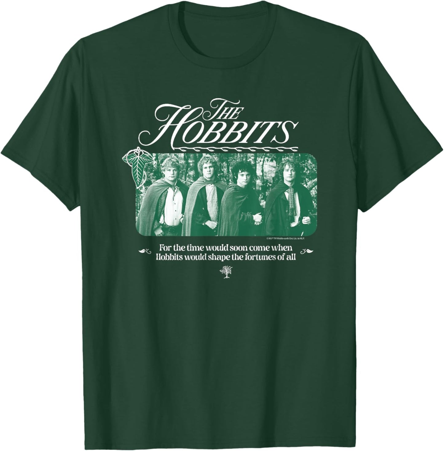 The Lord of The Rings The Hobbits Group Shot Vintage T-Shirt - T-Shirt | Forest