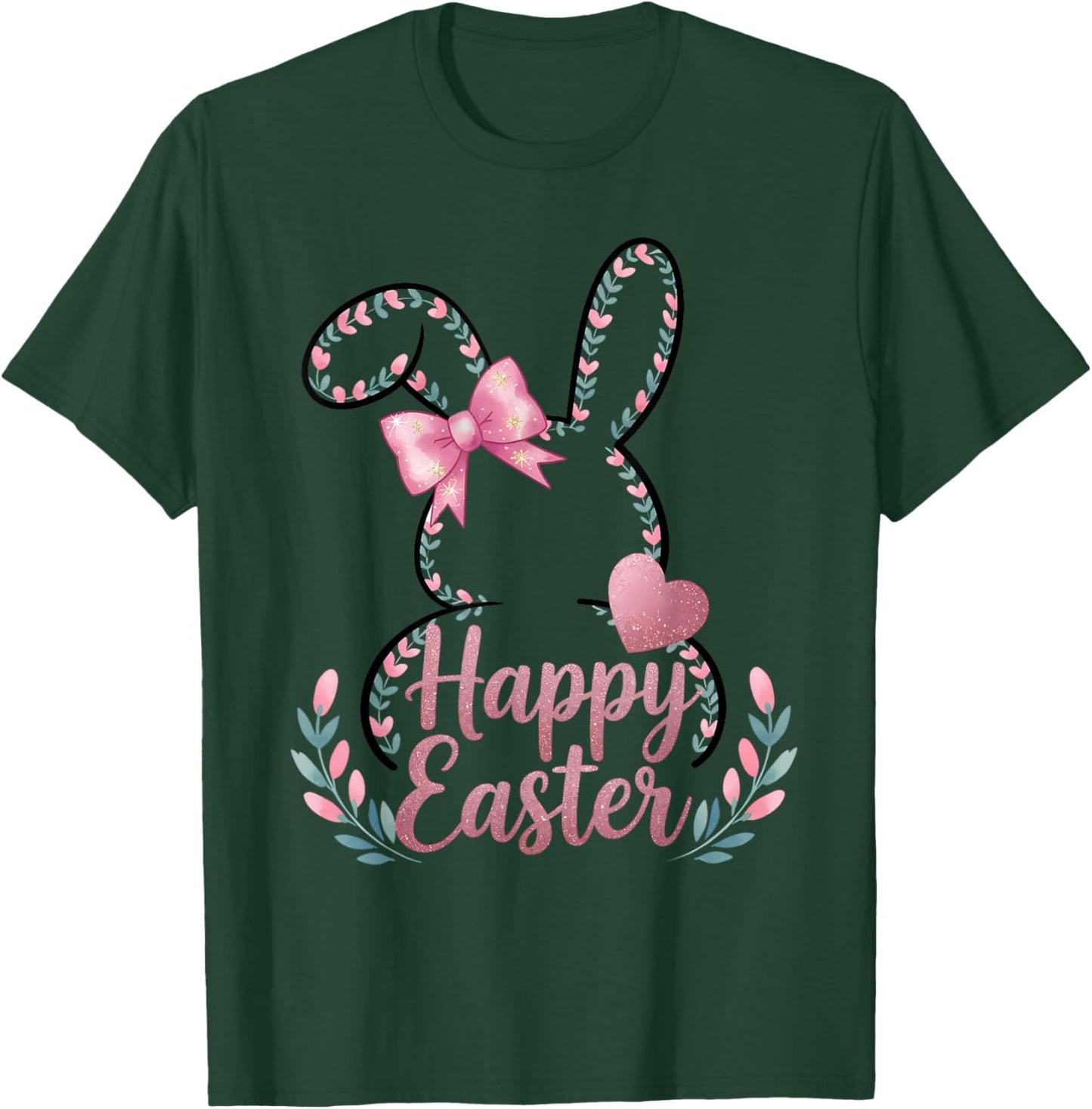 Œufs de lapin Happy Easter Day Cute Happy Easter Bunny T-Shirt - T-Shirt | Forest