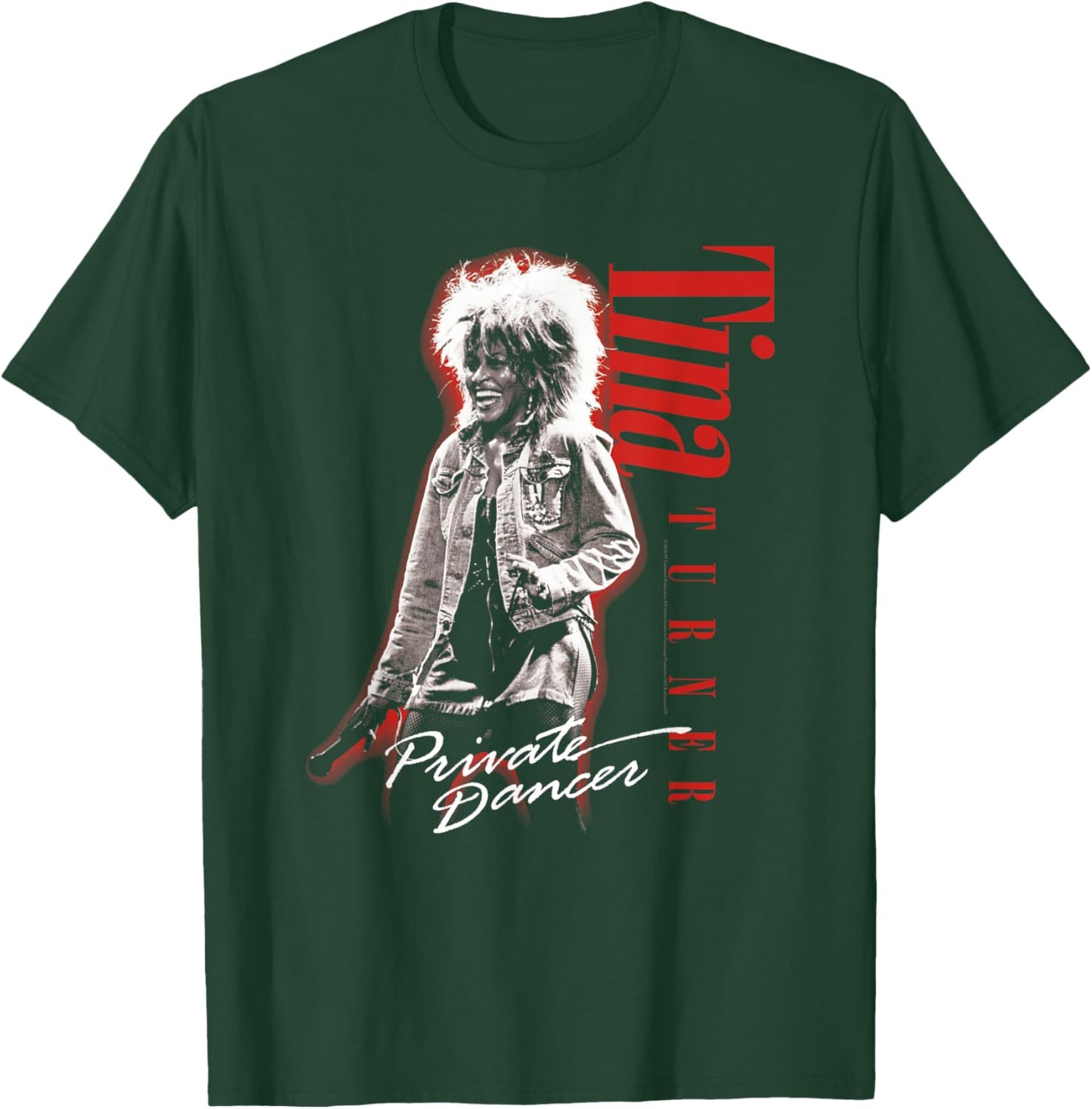 Tina Turner Private Dancer Red Glow T-Shirt - T-Shirt | Forest