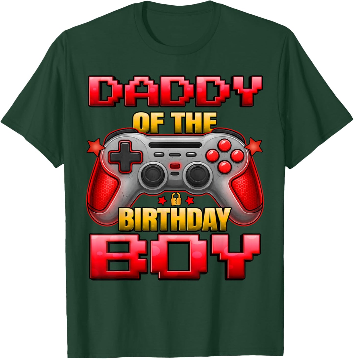 Daddy of The Birthday Boy Dad of Boys Matching Family Father T-Shirt - T-Shirt | Forest