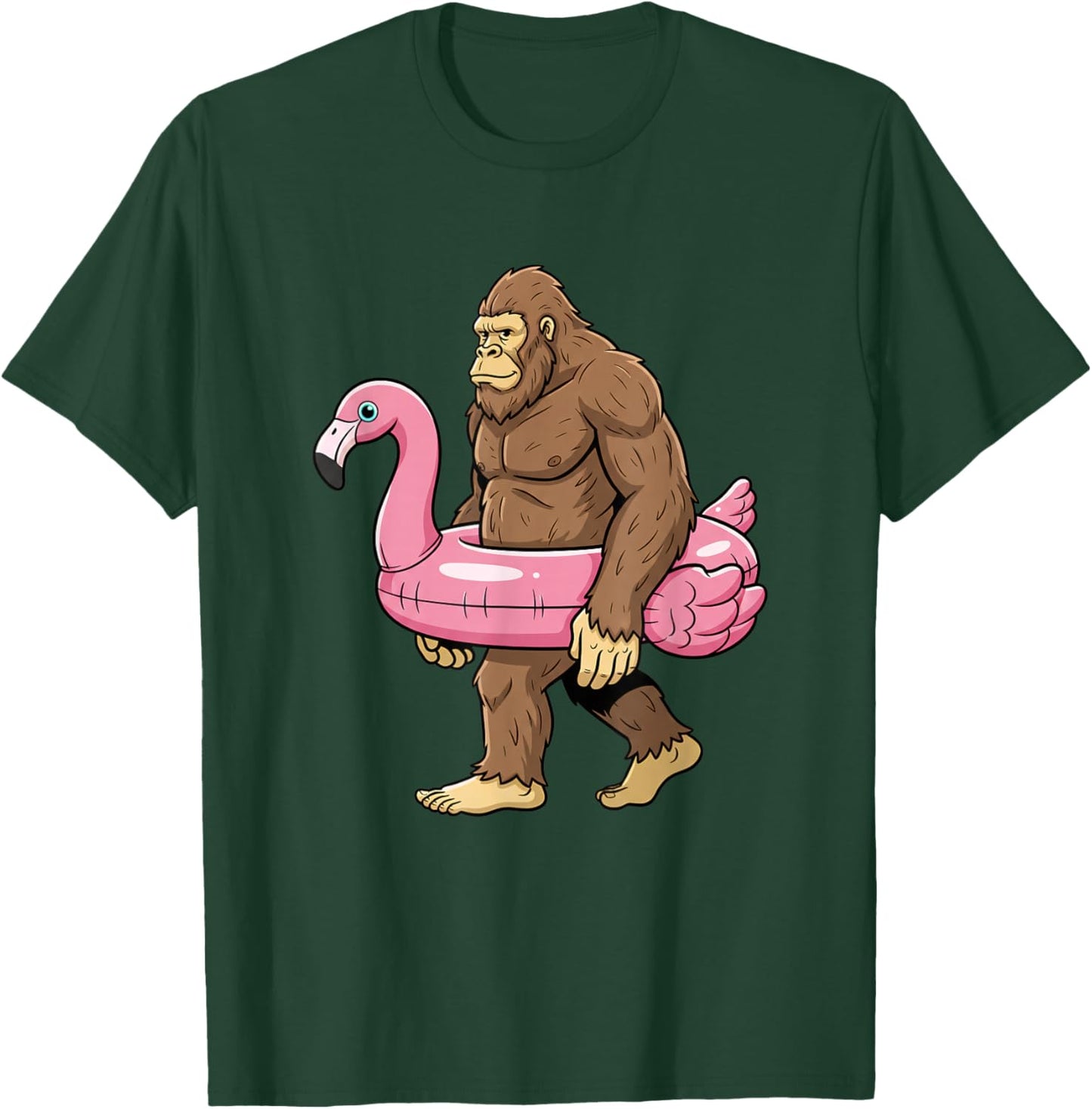 Bigfoot Flamingo Kids T-Shirt - T-Shirt | Forest