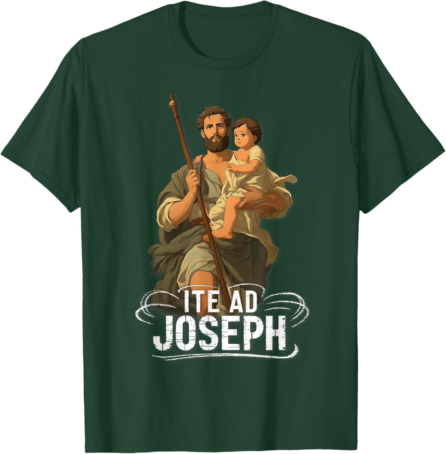 Saint Joseph Catholic Father And Worker T-Shirt - T-Shirt | Forest