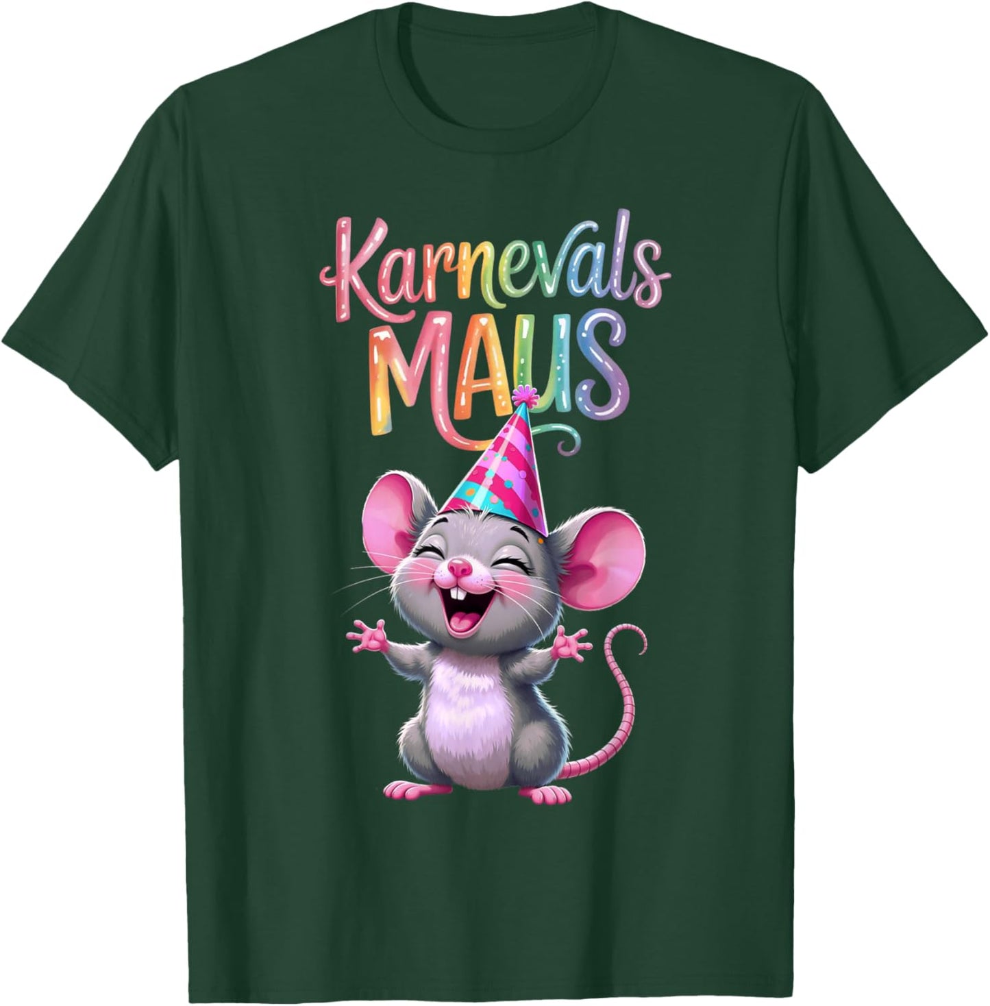 Carnival Mouse Cute Fancy Dress Motif and Children T-Shirt - T-Shirt | Forest