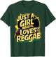 Just A Girl Who Loves Reggae Music Rasta Rastafari T-Shirt - T-Shirt | Forest