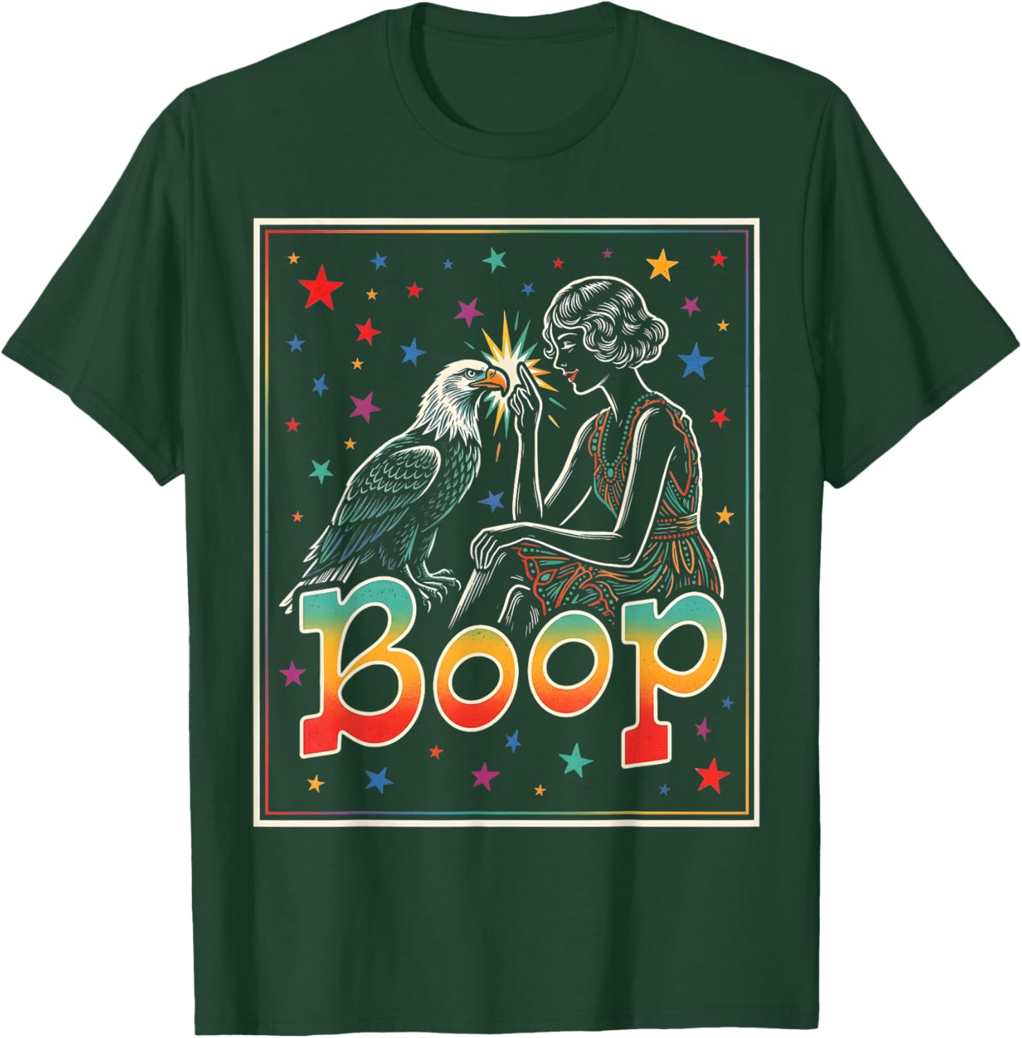 Vintage Starry Sky Animal T-Shirt - T-Shirt | Forest