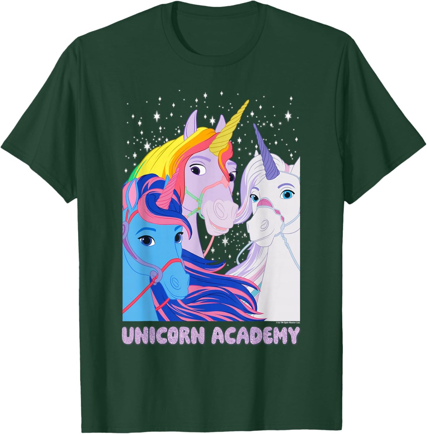 Unicorn Academy River Wildstar and Glacier Unicorn Trio T-Shirt - T-Shirt | Forest