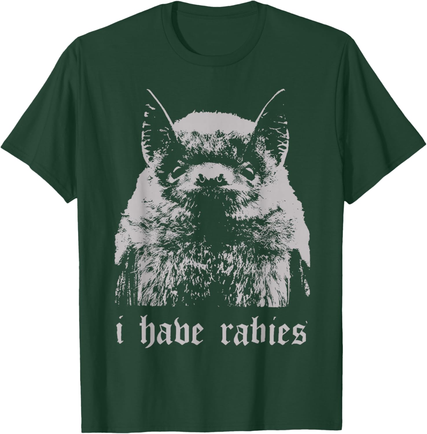 Funny Bat Meme I Have Rabies Women Retro Bat T-Shirt - T-Shirt | Forest