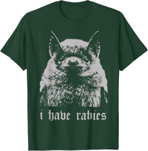 Funny Bat Meme I Have Rabies Women Retro Bat T-Shirt - T-Shirt | Forest