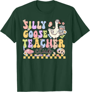 Silly Goose Teacher Club T-Shirt - T-Shirt | Forest