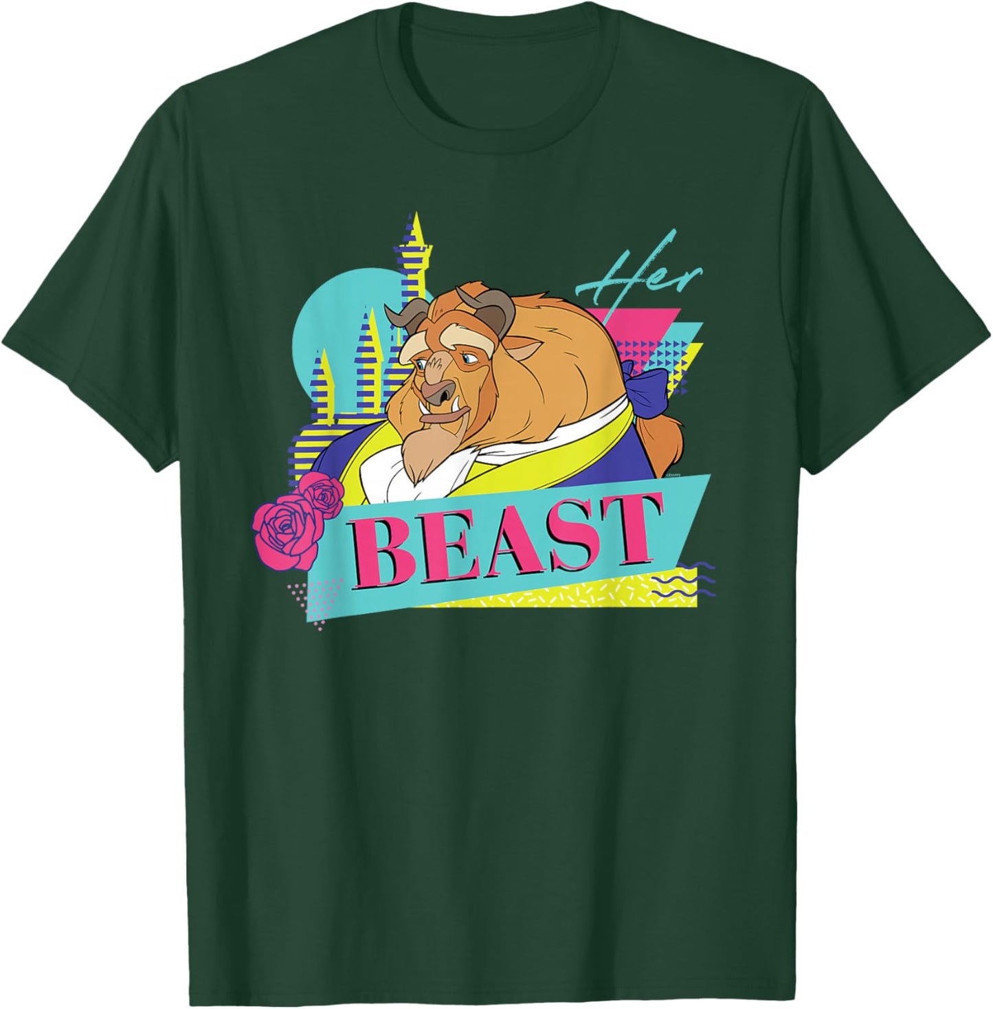 Disney Beauty and The Beast Couples Matching Her Beast T-Shirt - T-Shirt | Forest