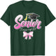 Senior Graduation Class 2027 Graduate Girls Pink Ribbon T-Shirt - T-Shirt | Forest