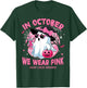 Halloween in October We Wear Pink Breast Cancer Awareness T-Shirt - T-Shirt | Forest