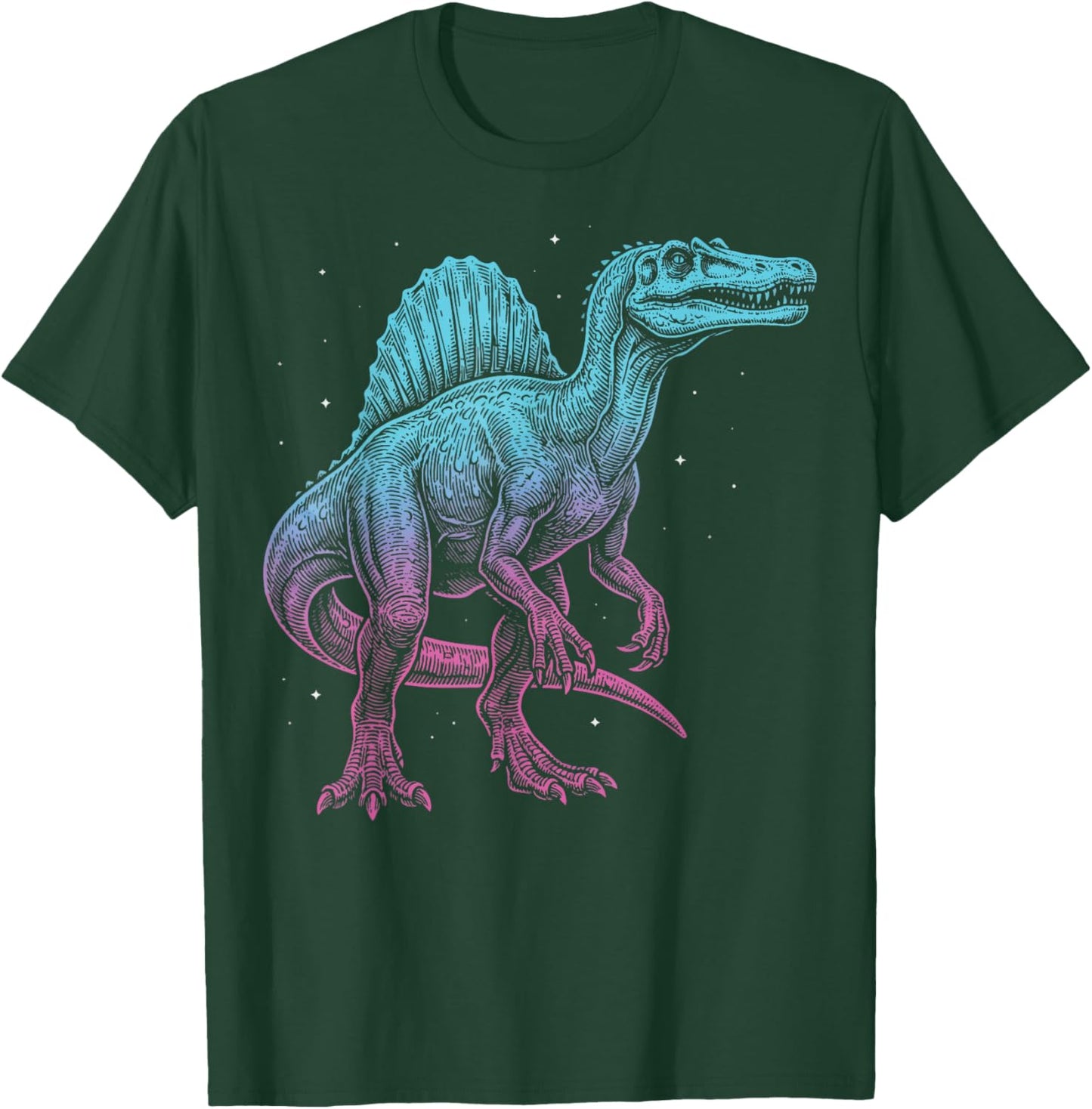 Spinosaurus Illustration Dinosaur Kids T-Shirt - T-Shirt | Forest