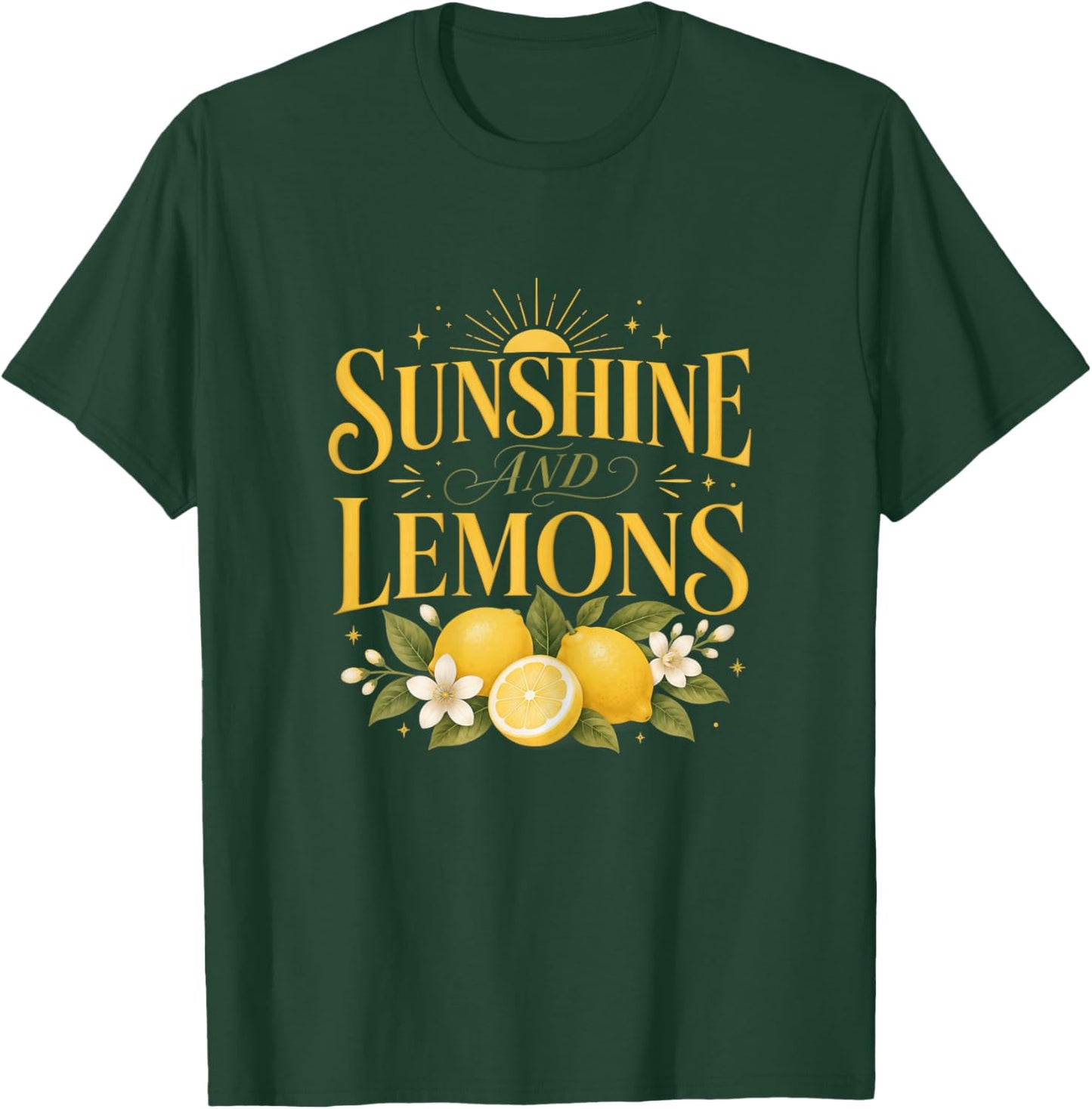 Shirt Citron Femme Été Soleil Sunshine and Lemons T-Shirt - T-Shirt | Forest