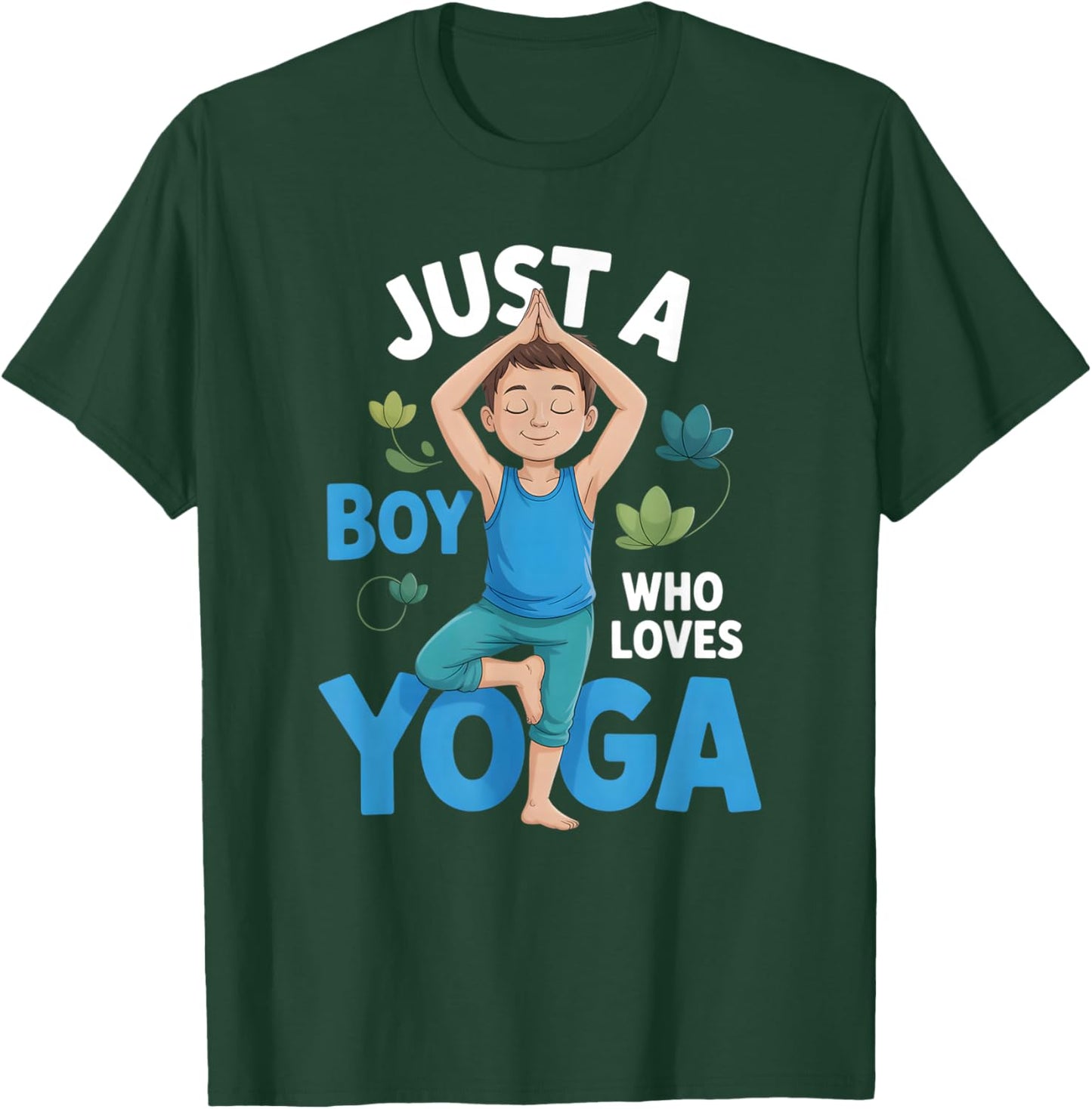 Boys Yoga T-Shirt - T-Shirt | Forest
