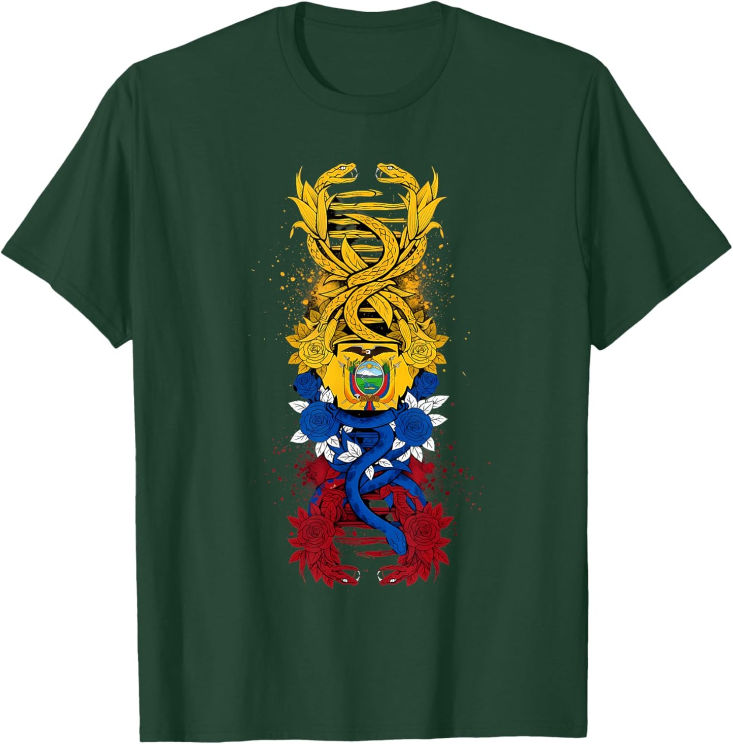 Ecuador Flag Ecuadorian Pride T-Shirt - T-Shirt | Forest