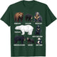 Types of Bears Wildlife Animal Lovers Nature Explorer T-Shirt - T-Shirt | Forest
