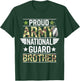 Proud Army National Guard Brother Veterans Day American Flag T-Shirt - T-Shirt | Forest