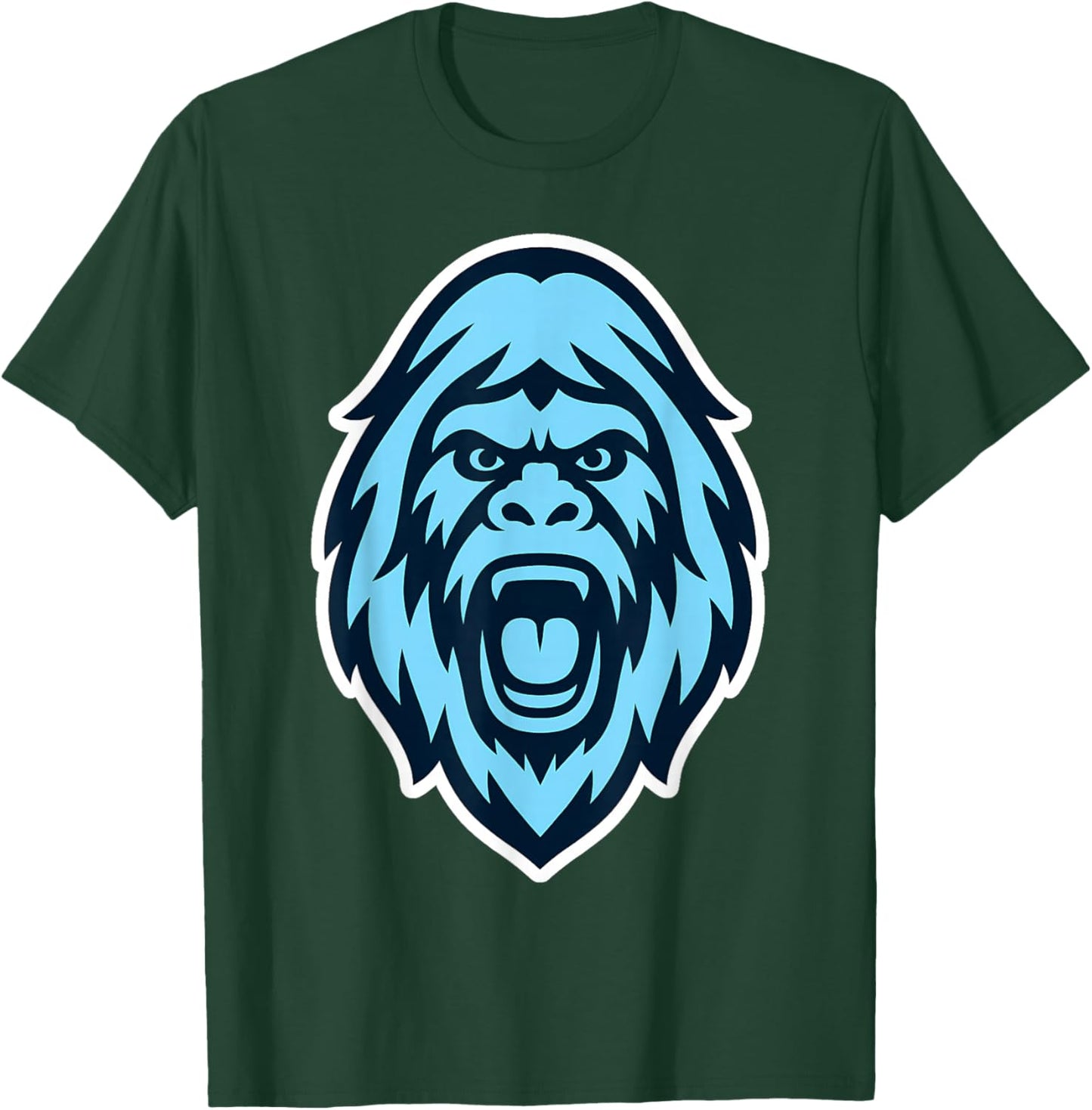 Yeti Abominable Snowman Mascot Logo T-Shirt - T-Shirt | Forest