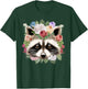 Cute Raccoon Art Girls Kids Racoon Lover Raccoon T-Shirt - T-Shirt | Forest