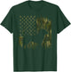 Vintage Camouflage USA Flag Love Pitbull Dog Silhouette Men Women Kids T-Shirt - T-Shirt | Forest