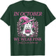 Pink Ghost October Breast Cancer Awareness Halloween T-Shirt - T-Shirt | Forest