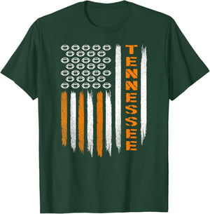 Tennessee USA Flag Design Women Sisters Daughters T-Shirt - T-Shirt | Forest