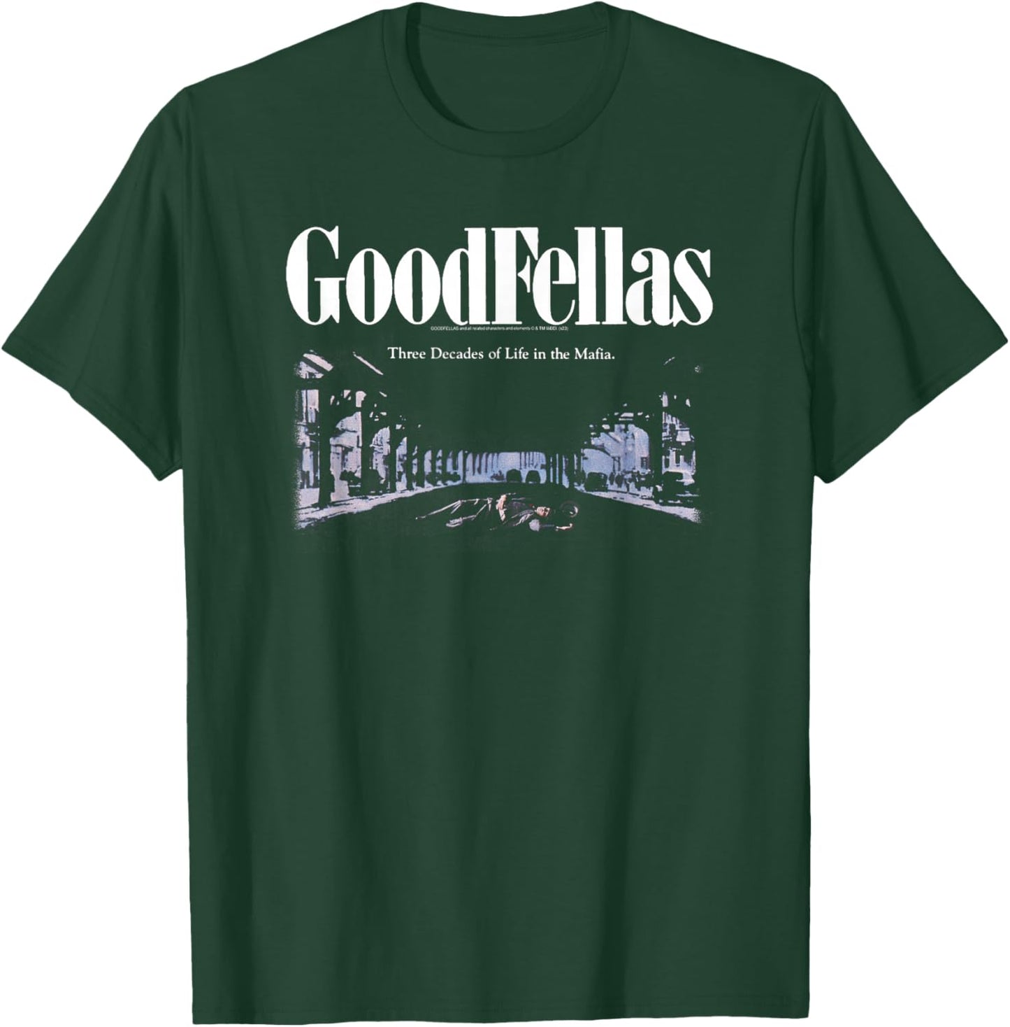 Goodfellas Scene and Logo from Vintage Poster Movie T-Shirt - T-Shirt | Forest