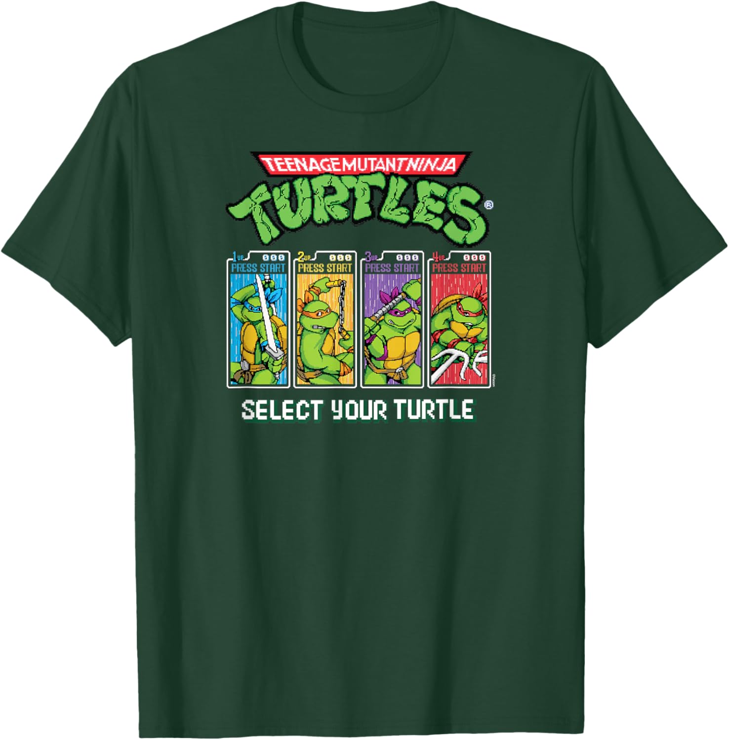 Teenage Mutant Ninja Turtles - Select Your Turtle Video Game T-Shirt - T-Shirt | Forest