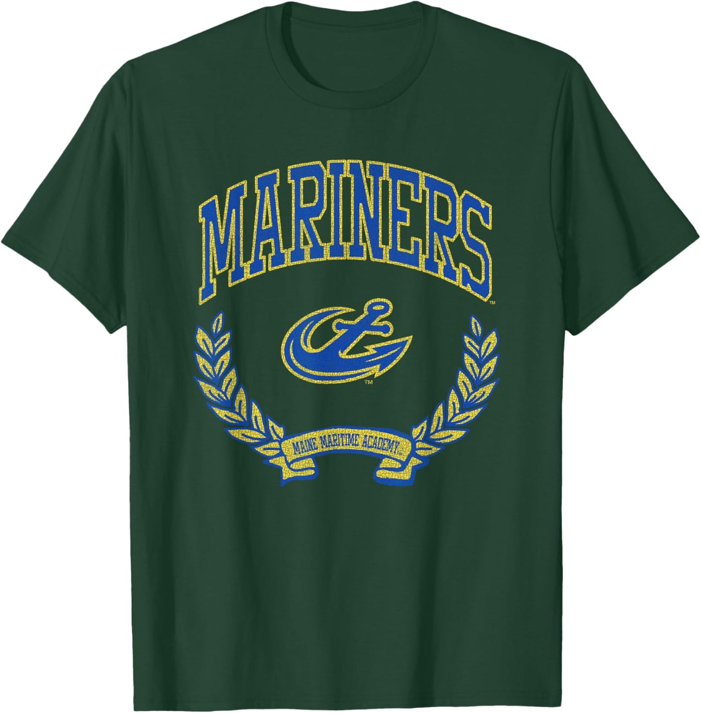 Maine Maritime Mariners Victory Vintage Officially Licensed T-Shirt - T-Shirt | Forest