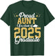 Proud Aunt Of a class of 2025 Graduate Senior Graduation T-Shirt - T-Shirt | Forest