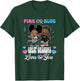 Pink Or Blue Great Grandma Loves You Black Baby Gender T-Shirt - T-Shirt | Forest