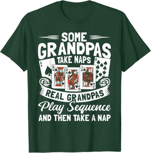 Sequence Card Game Lover | Card Player Strategy Design T-Shirt - T-Shirt | Forest