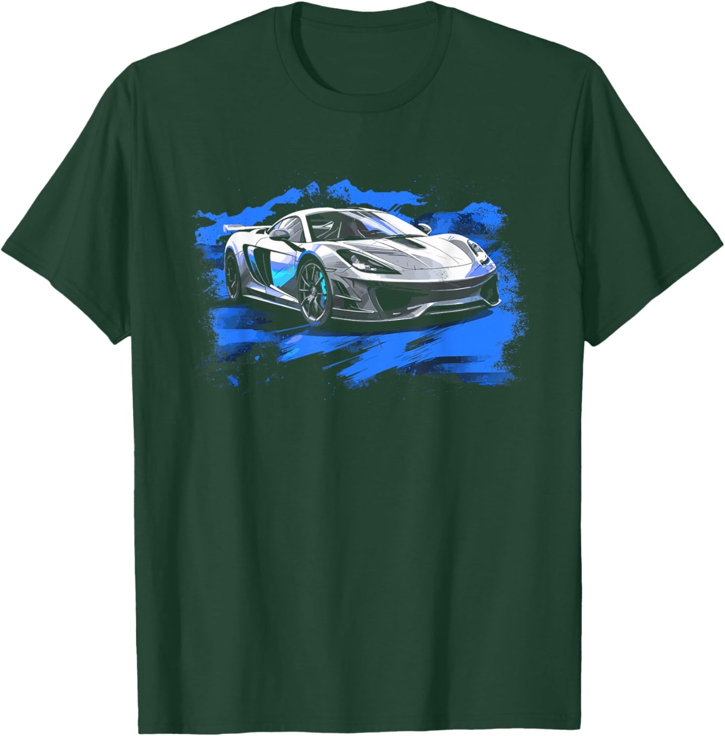 Sports Car Supercar Boys Graphic T-Shirt - T-Shirt | Forest