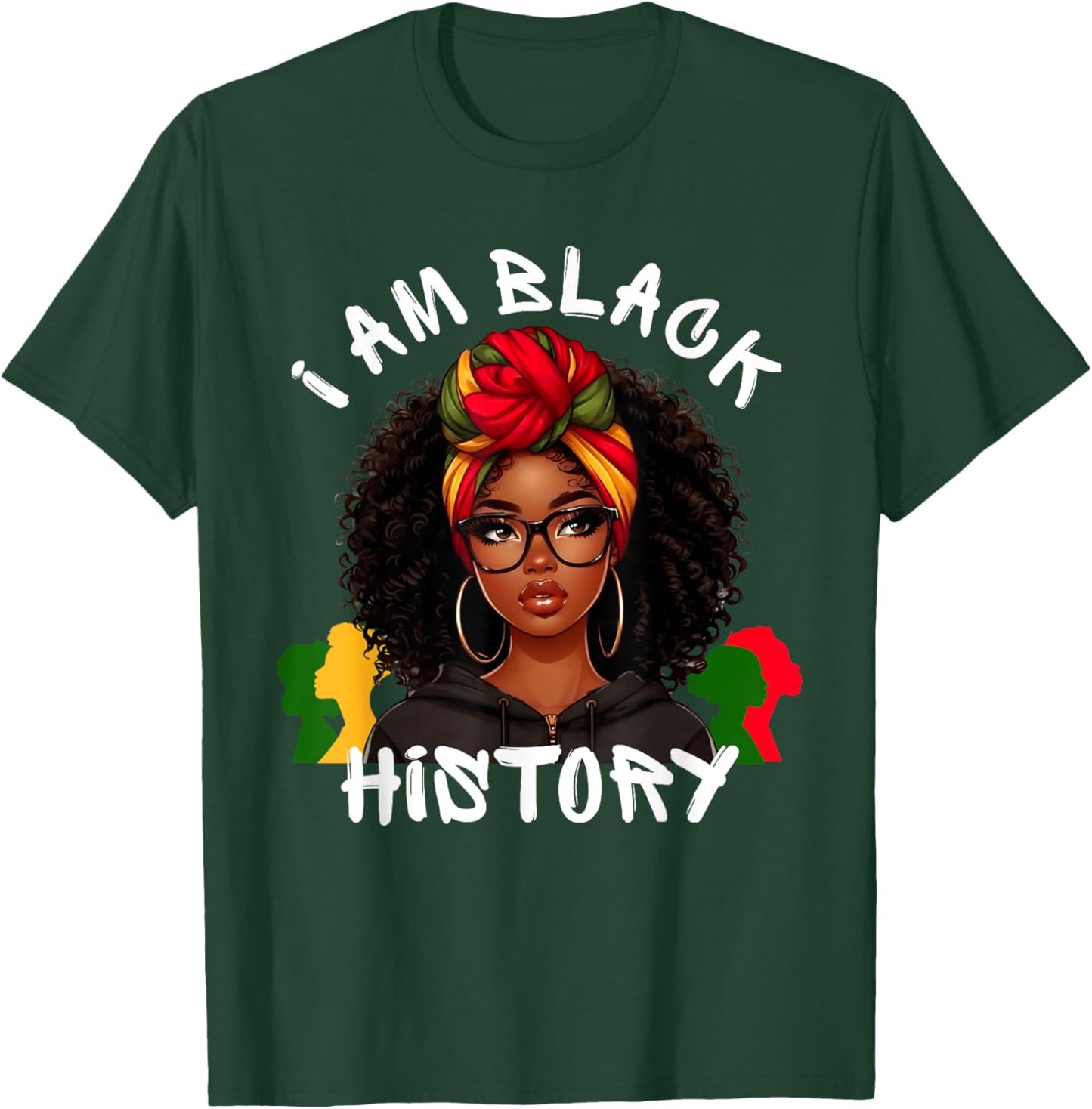I Am Black History Month African American Girls T-Shirt - T-Shirt | Forest