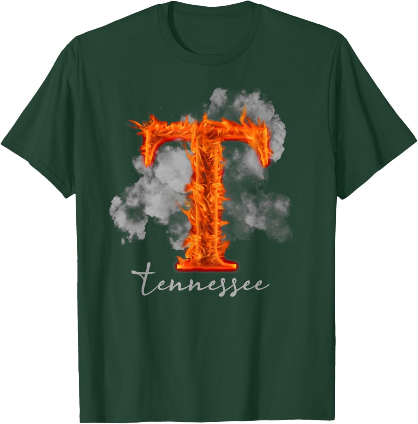 Tennessee TN Orange Print Design, Tennessee Lovers Outfits T-Shirt - T-Shirt | Forest