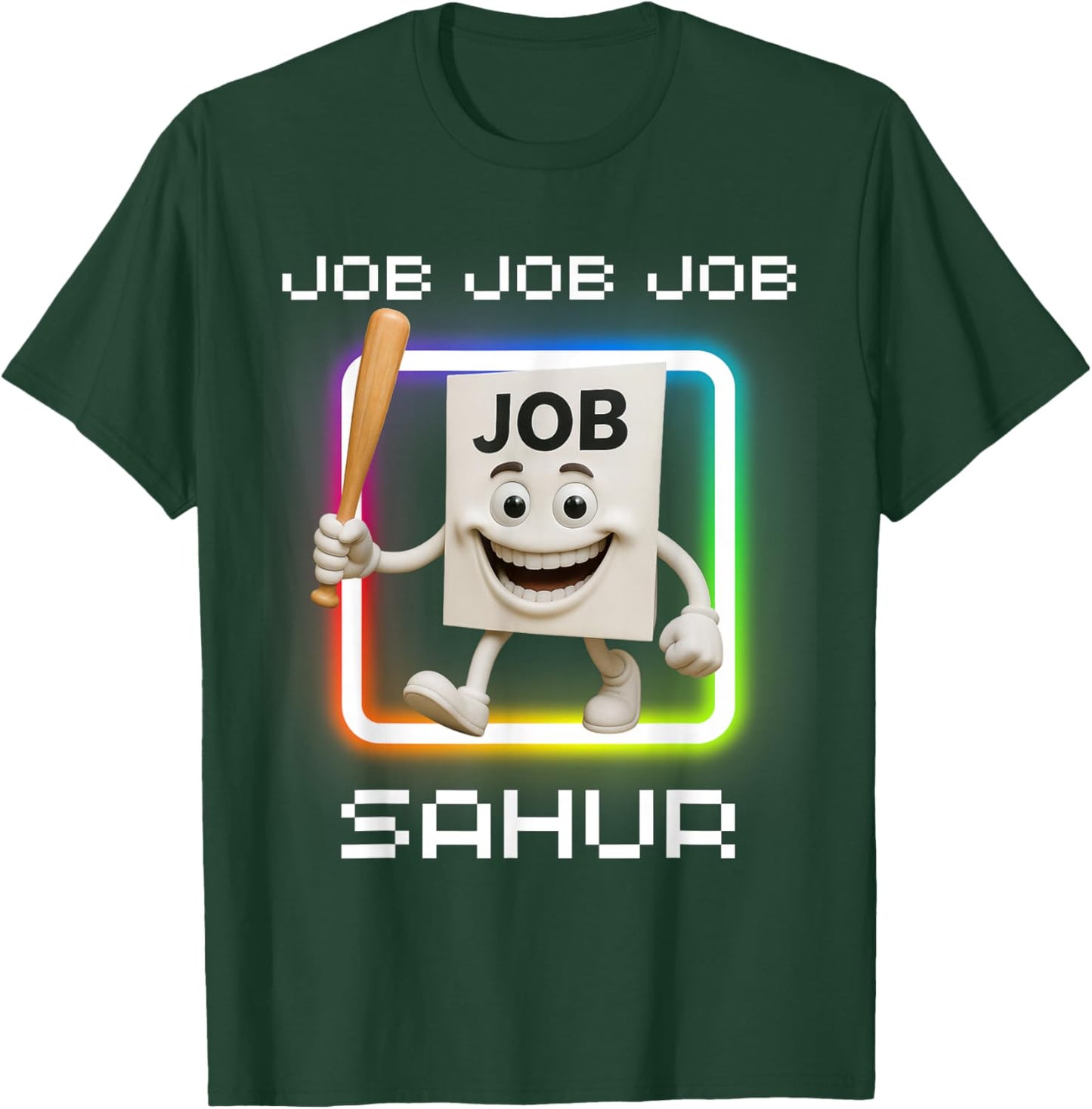 Job Job Job Sahur Italian Brainrot Meme for Kids T-Shirt - T-Shirt | Forest