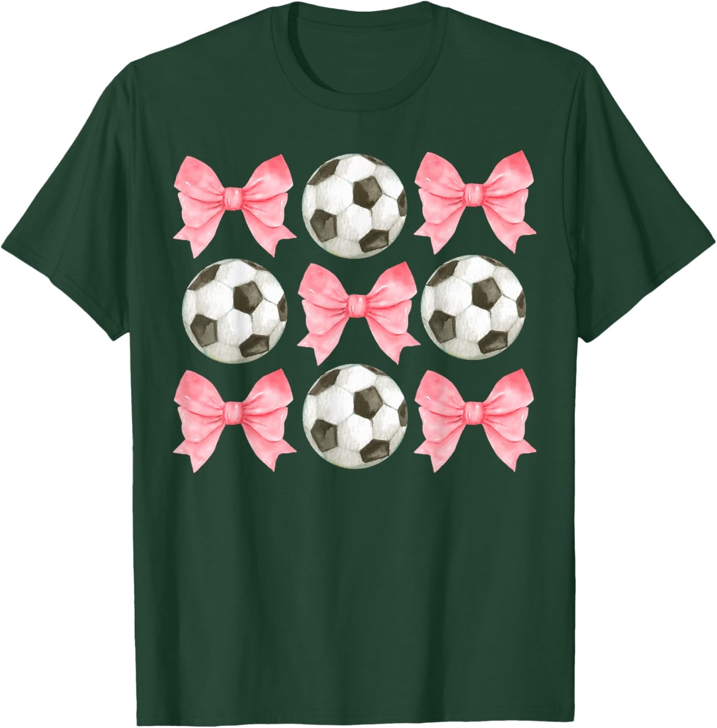 Soccer Mom Sister Tween Teen Girl Girly Pink Bow Preppy T-Shirt - T-Shirt | Forest