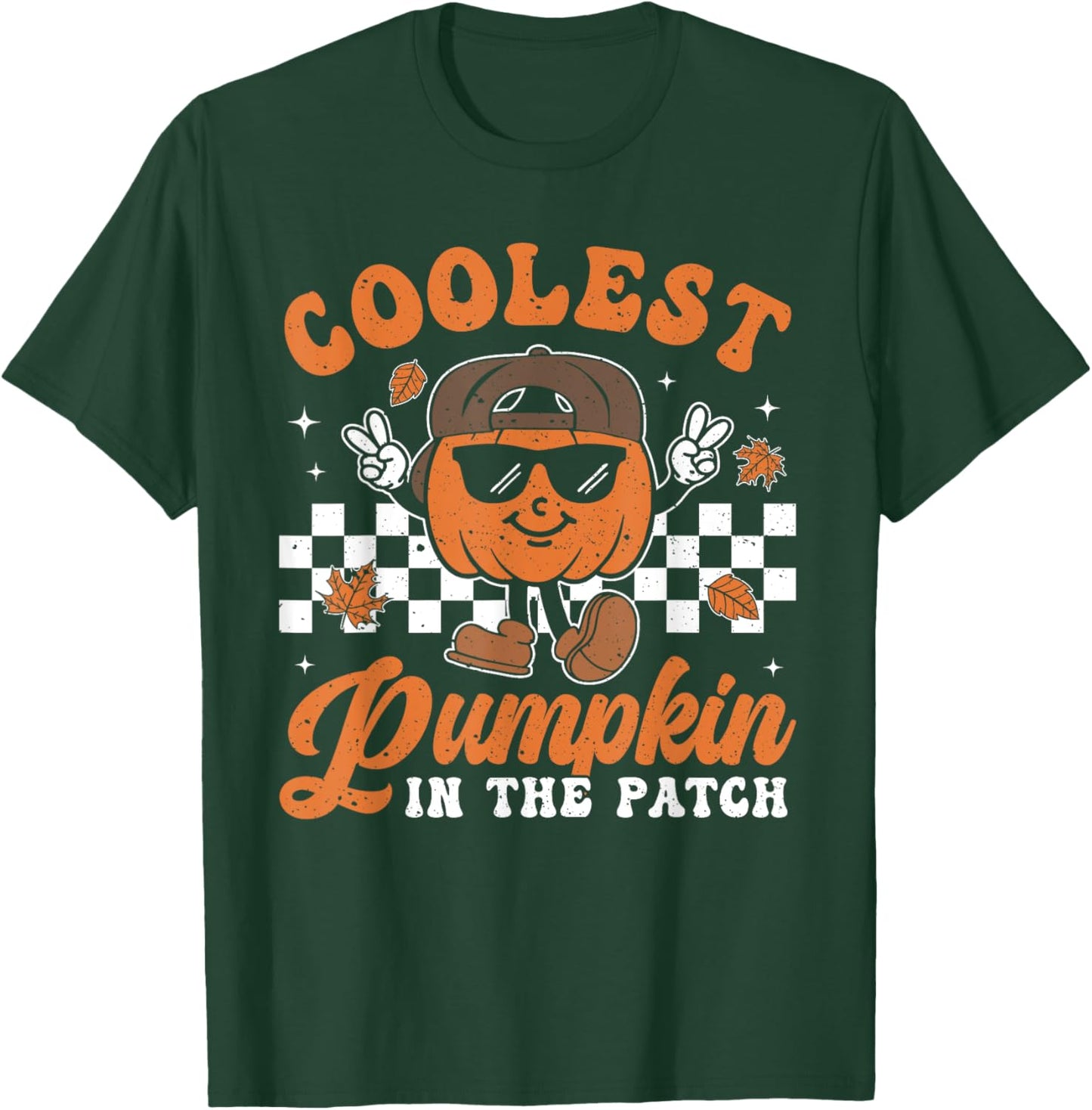 Coolest Pumpkin In The Patch Halloween Boys Girls Teens Kids T-Shirt - T-Shirt | Forest