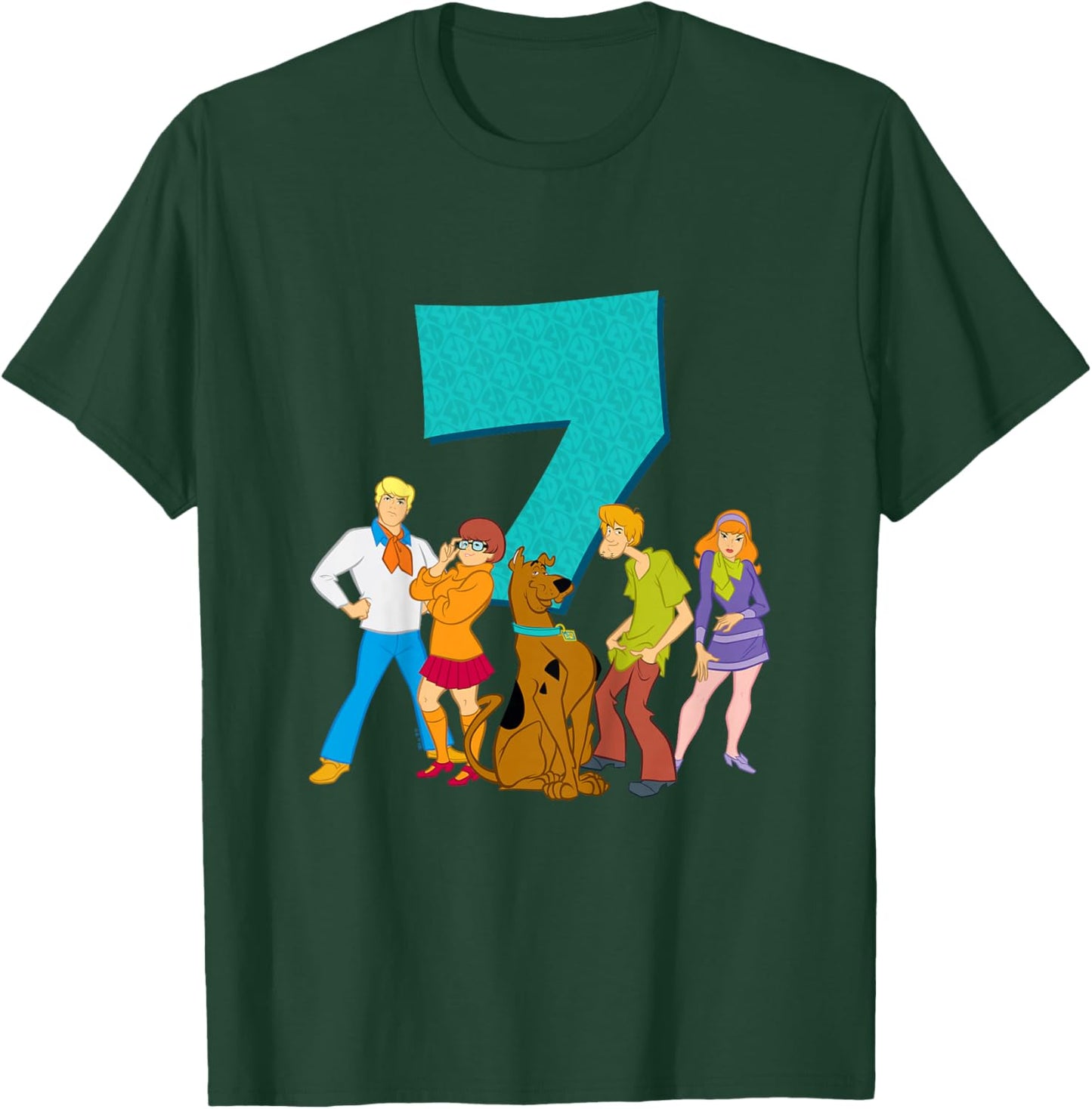 Kids Scooby-Doo 7th Birthday This Meddling Kid is 7 T-Shirt - T-Shirt | Forest